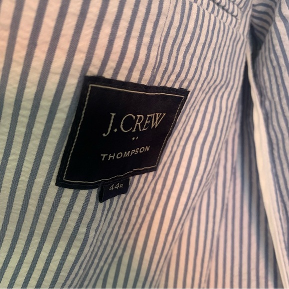 J.Crew Mens Thompson Seersucker Pinstripe Blazer - Picture 7 of 14